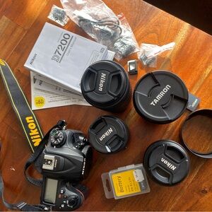 Nikon Black DSLR Camera with Tamron Lens